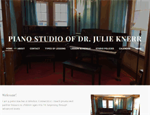 Tablet Screenshot of julieknerrpiano.com